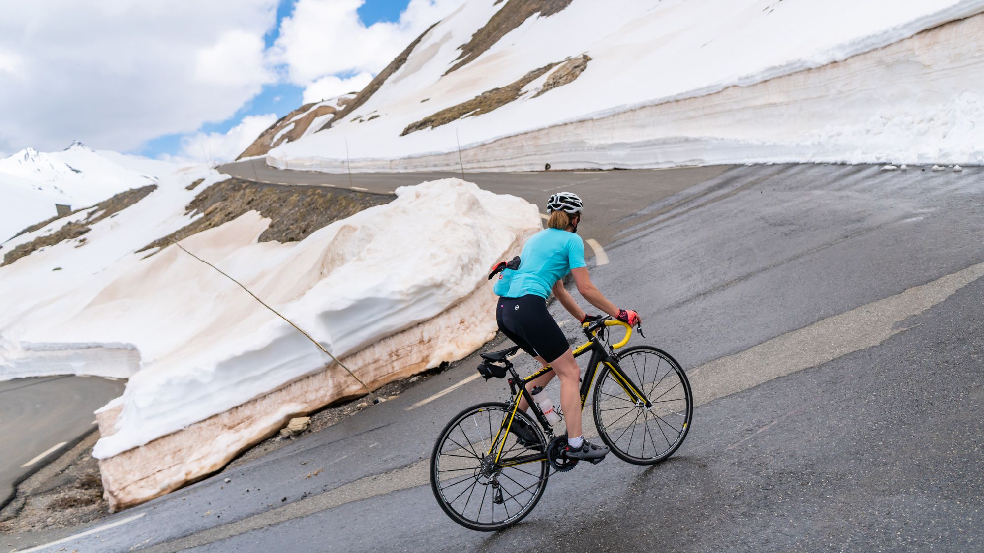 De laatste haarspeldbocht naar de beroemde Galibier