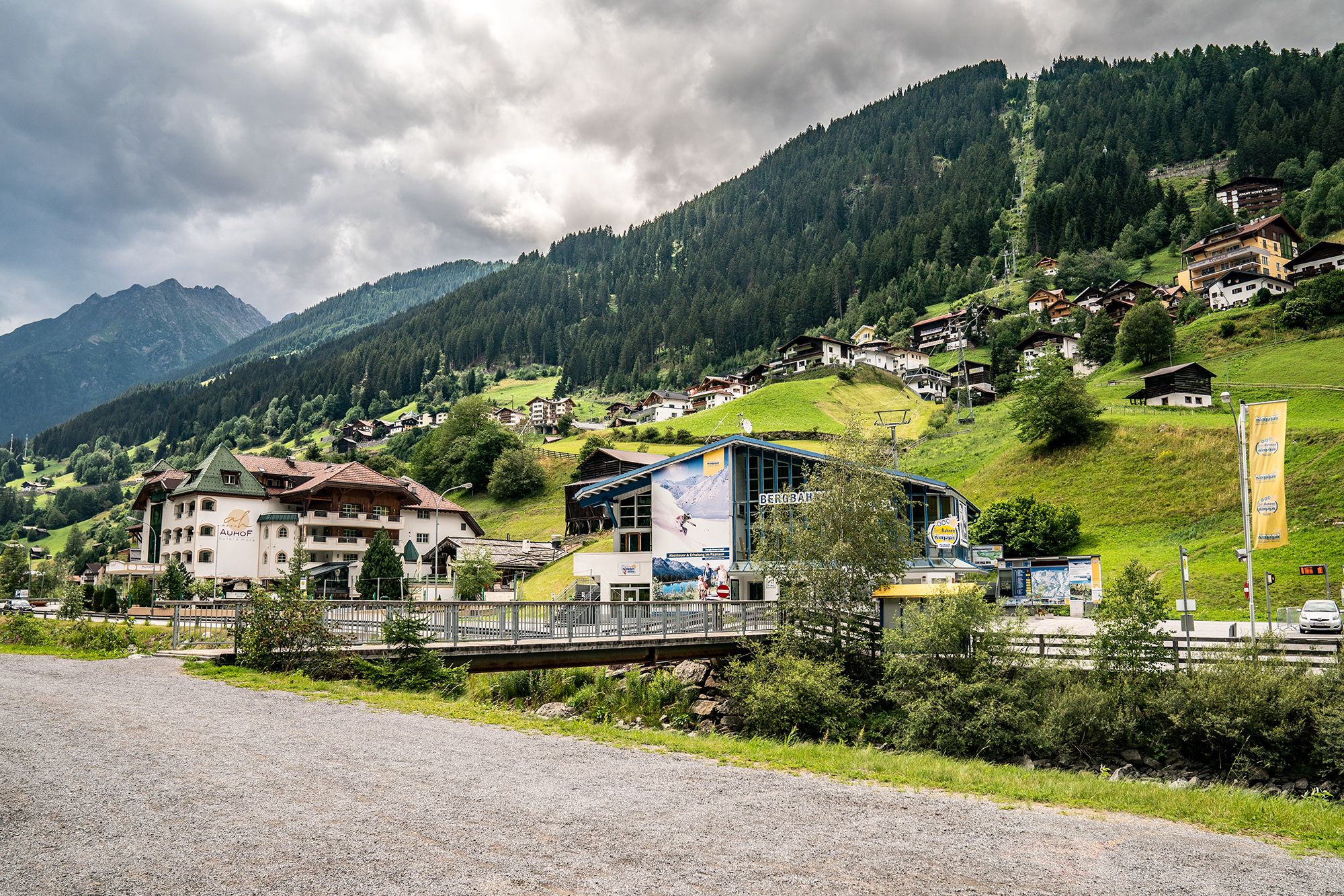 De Diasbahn onderaan Kappl.